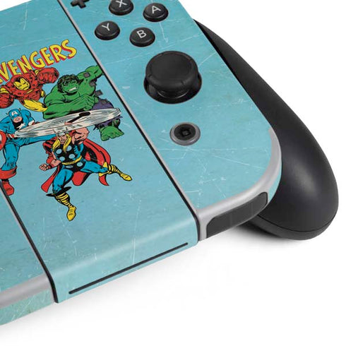 Marvel Classic Comics The Avengers Nintendo Switch OLED (2021) Skin